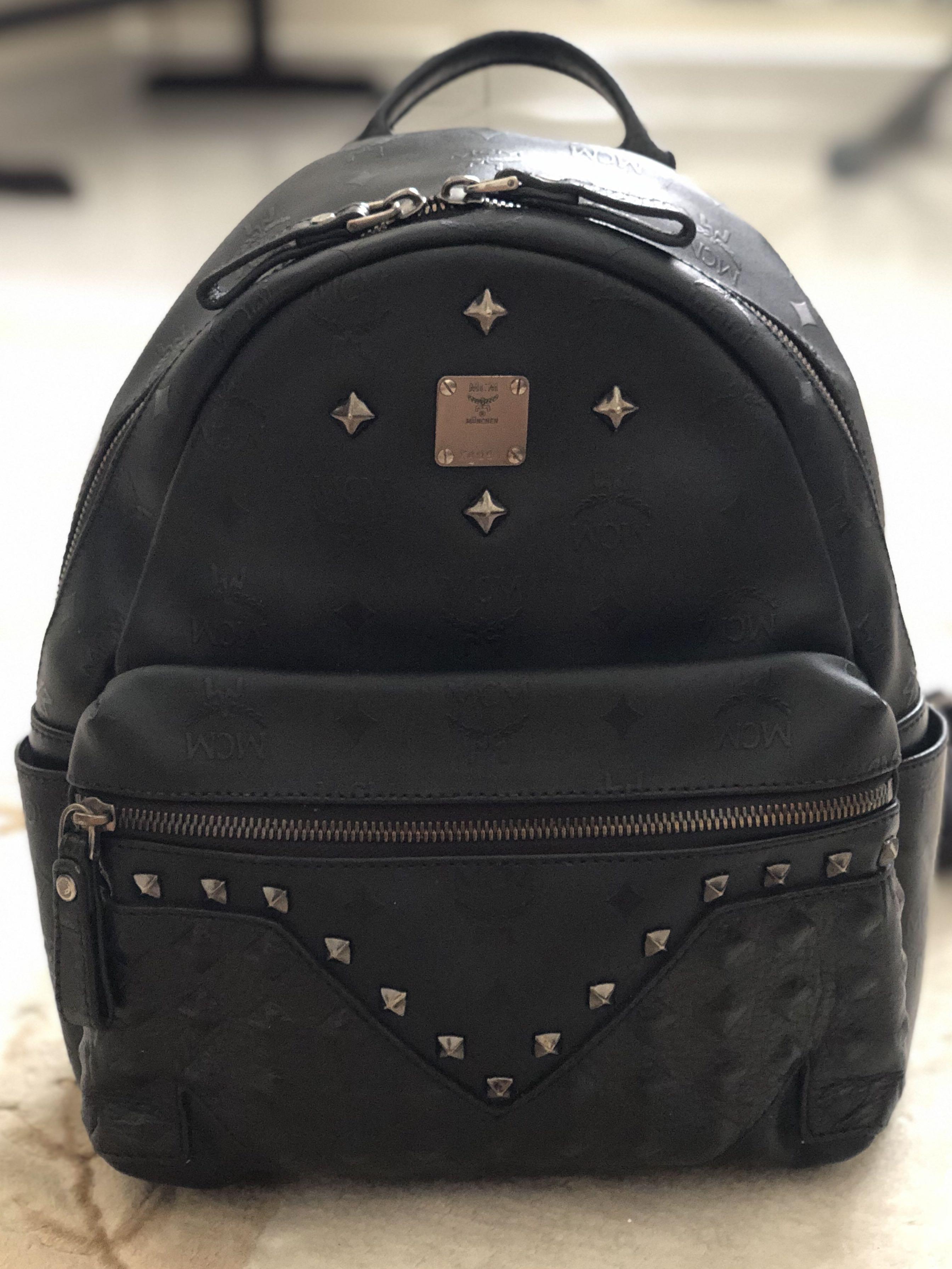 Mcm m stud backpack deals