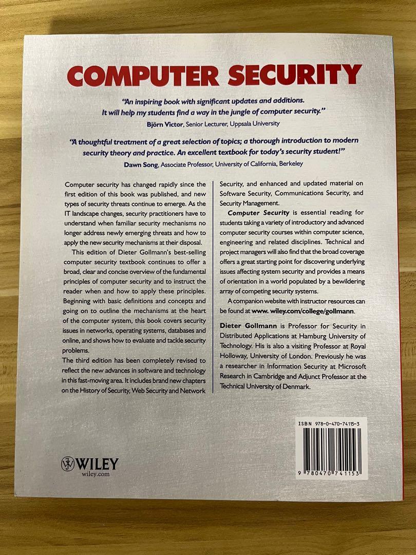 Computer security （分類：教科書）位於 Hong Kong。 由 waiuu 提交（商品編號 1154325749，圖片 2）。簡介： 。