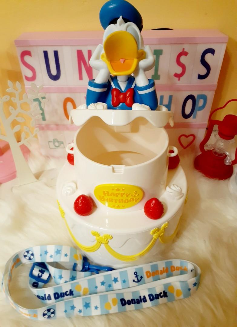 RARE DISNEY DONALD DUCK POPCORN BUCKET, Hobbies & Toys, Toys & Games on