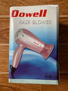 Dowell PHB-18 2-speed Foldable Hair Dryer Personal Hair Blower