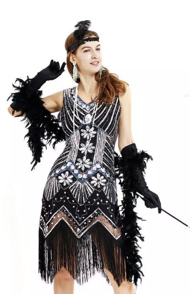 Dresses For Women 1920 s Gatsby Costume Roaring Charleston Sequin