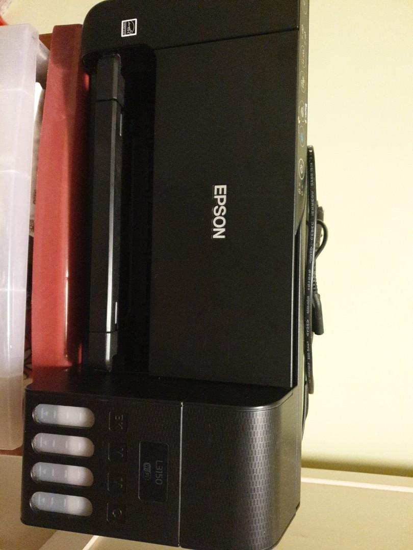Epson L3150 not working but still has ink, Computers & Tech, Printers, Scanners & Copiers on