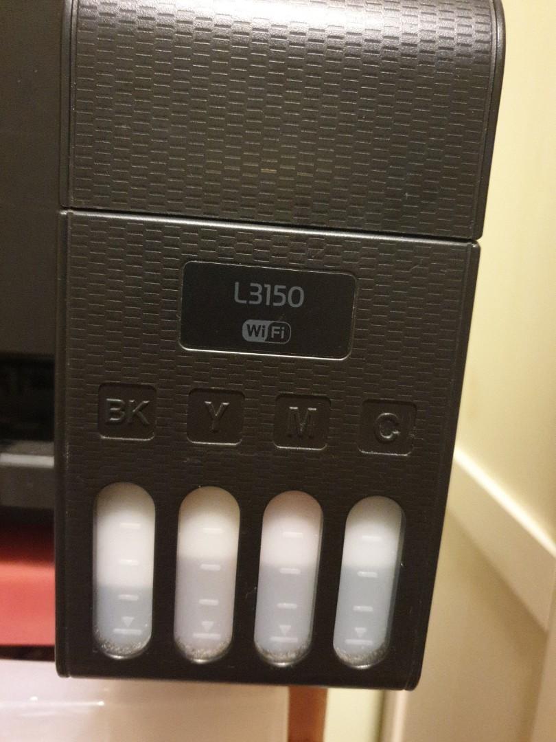 Epson L3150 not working but still has ink, Computers & Tech, Printers, Scanners & Copiers on