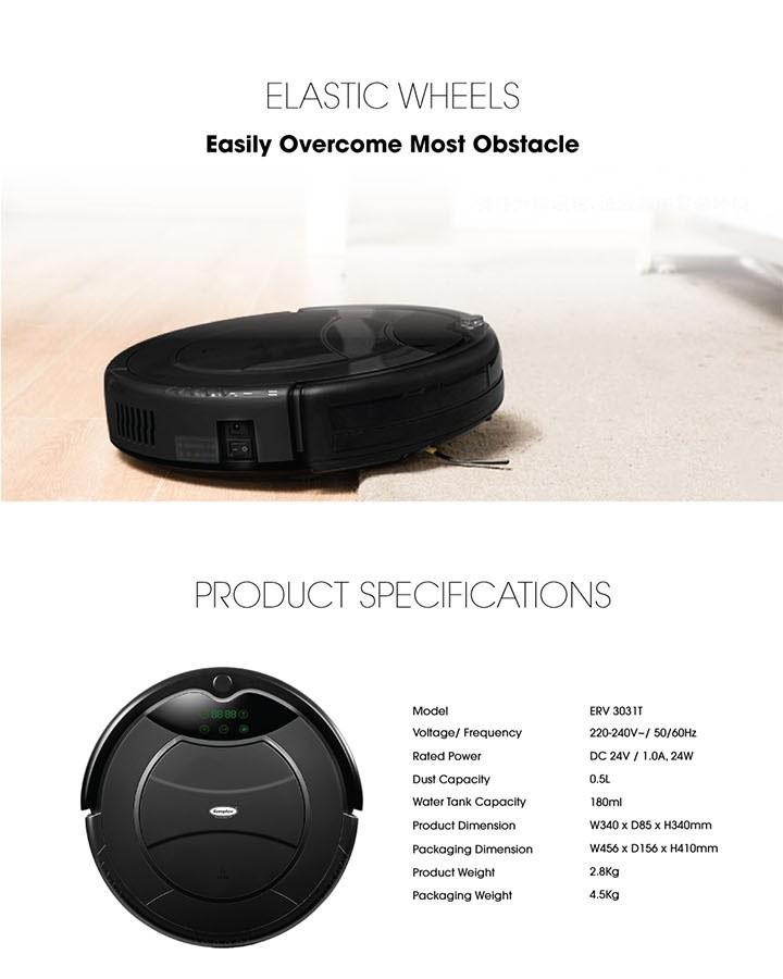 Europace robotic vacuum cleaning black, TV & Home Appliances, Vacuum