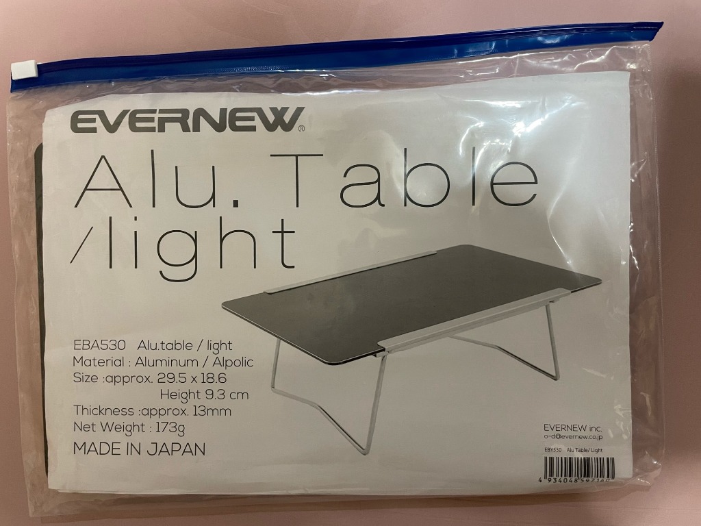 EVERNEW FLD ALU TABLE /LIGHT, EBY530, 運動產品, 行山及露營- Carousell