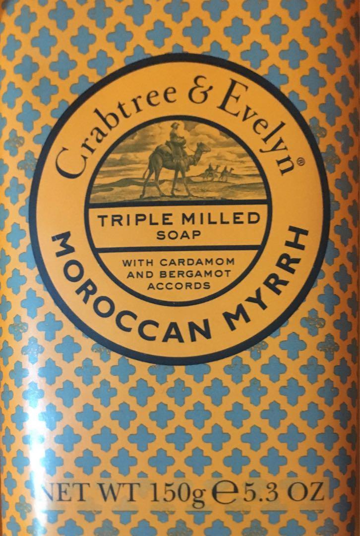 Exotic Soap Bar by Crabtree & Evelyn (Category: Bath) located in Quezon City. Submitted by mrrealdeal (Listing ID 1154199324, Image 1). Description: No harmful chemical ingredients. Smells great after bath. With Moroccan myrrh, bergamot and cardamom oils. Purchased from USA in original box. .