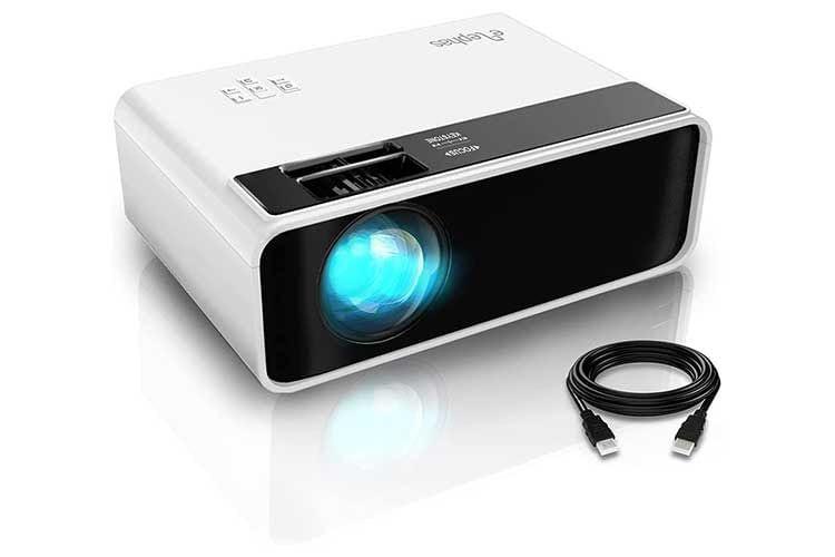 Mini Projector for iPhone, ELEPHAS 2020 WiFi Movie Projector with