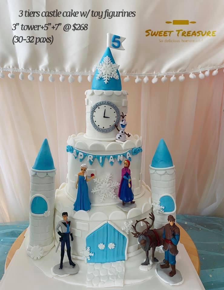 3 Tier Frozen Castle | Special Days Cakes