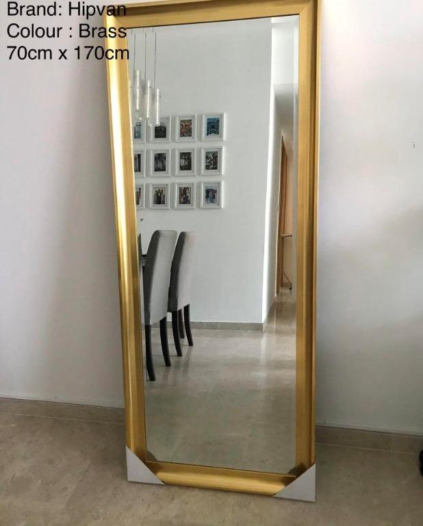 Brass mirror full length discount