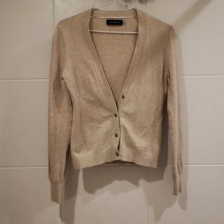 Giordano cardigan 燕麥色64228595024515110