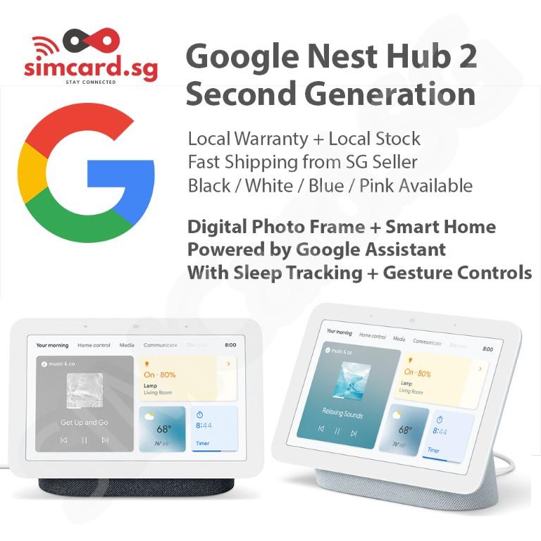 Google Nest Hub (2nd Gen.) Smart Display - Charcoal (GA01892-US