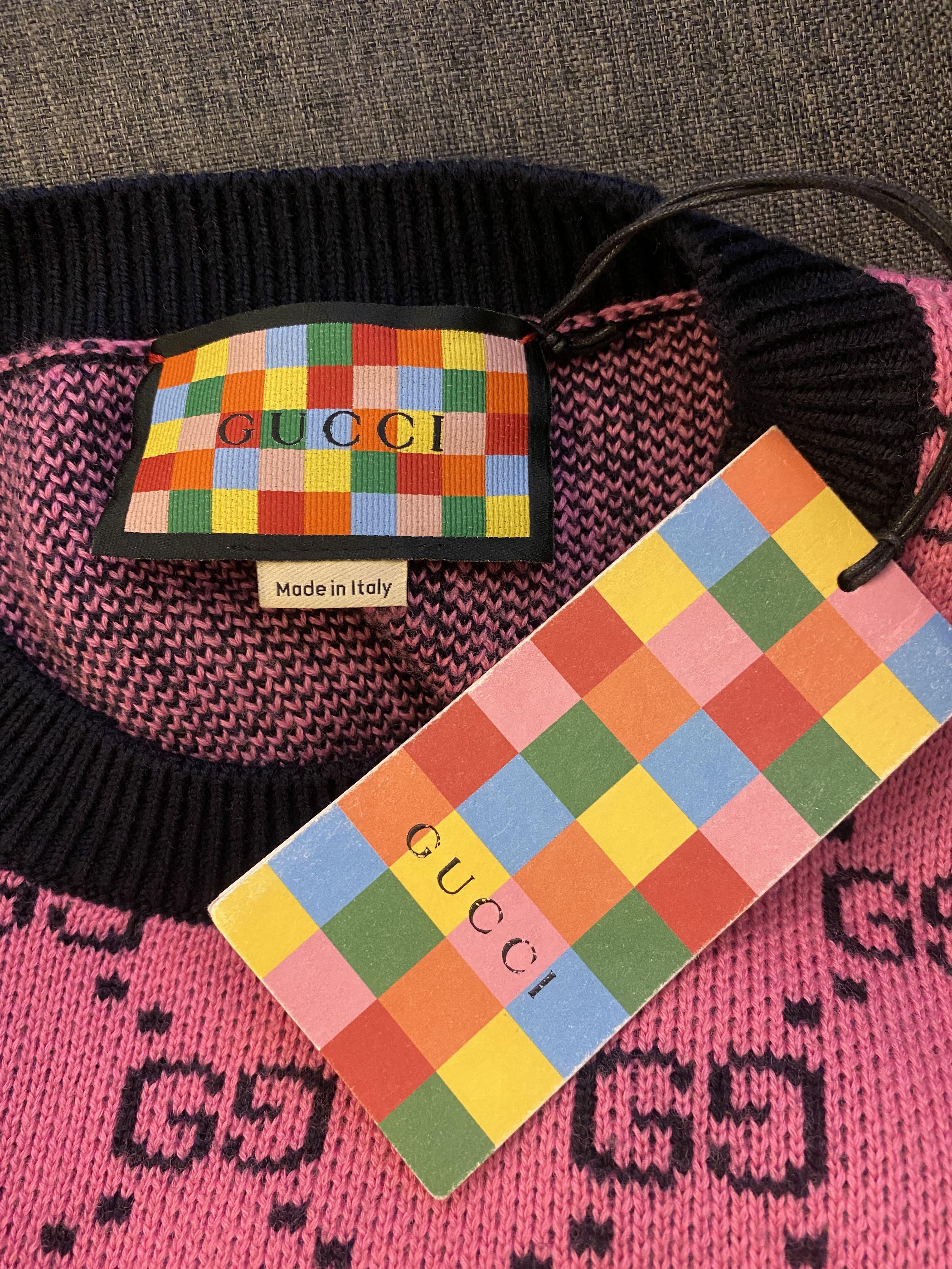 Rainbow sales gucci jumper