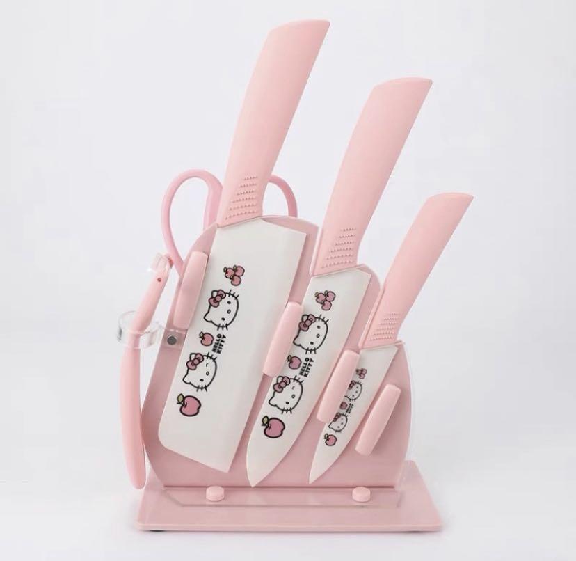 Out-of-print spot Sanrio authorized Pinkholic knife set-chef's