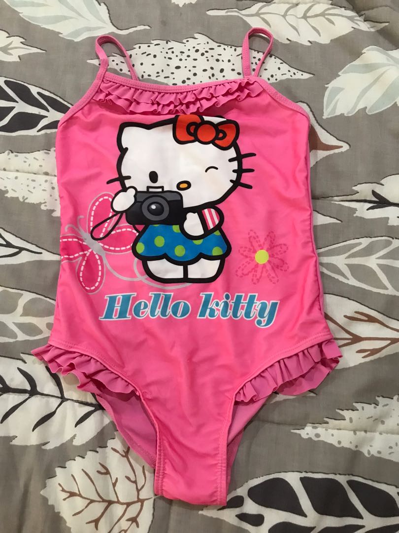 Hello Kitty Swimsuit, Babies & Kids, Babies & Kids Fashion on Carousell