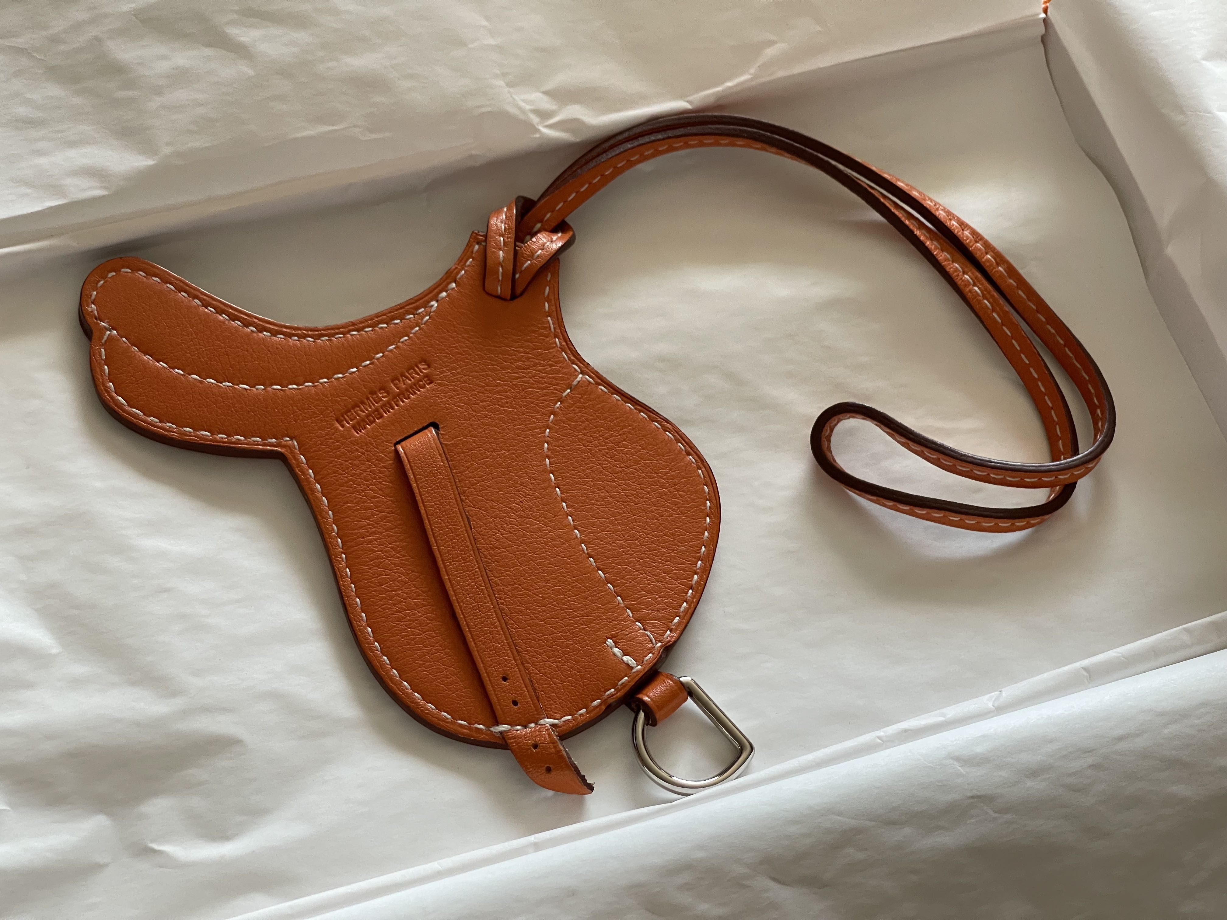 Hermes Saddle Charm, Luxury, Accessories on Carousell