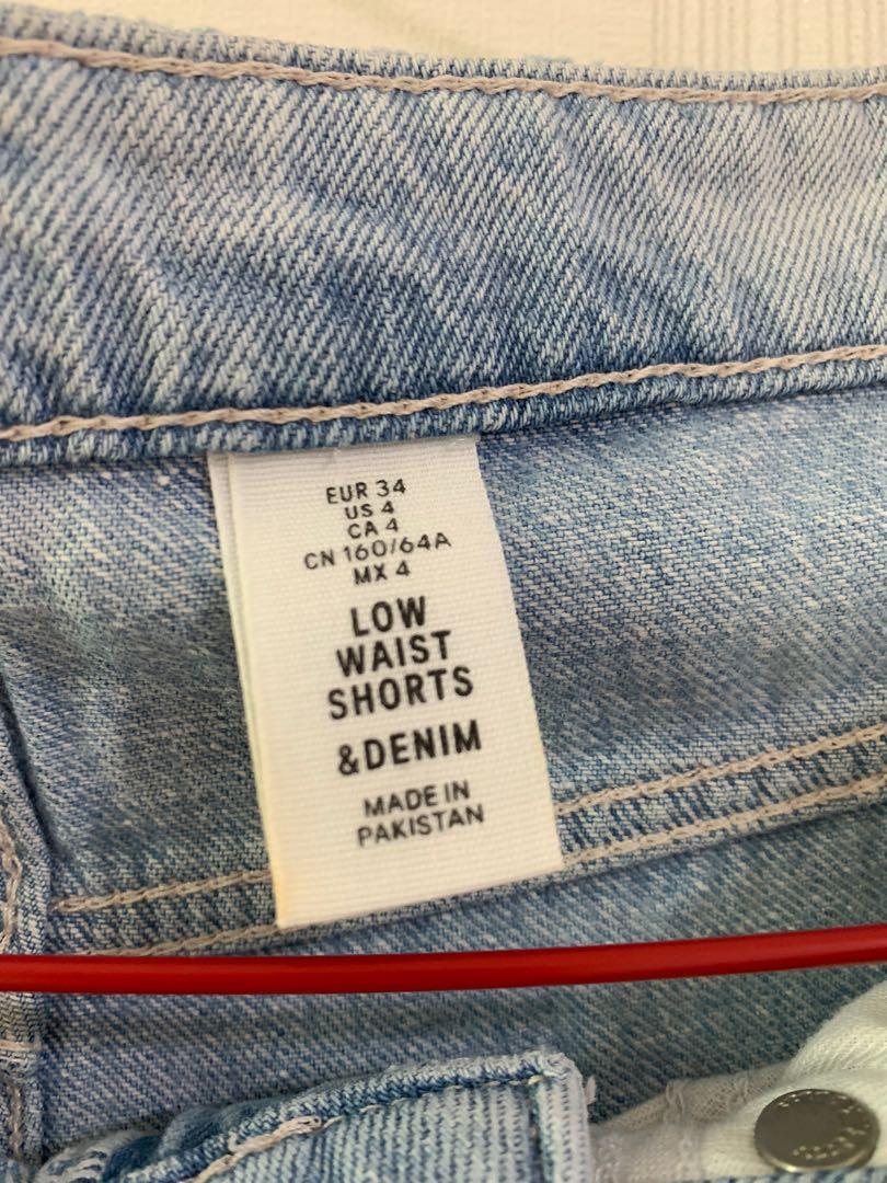 h\u0026m denim shorts, Fesyen Wanita 