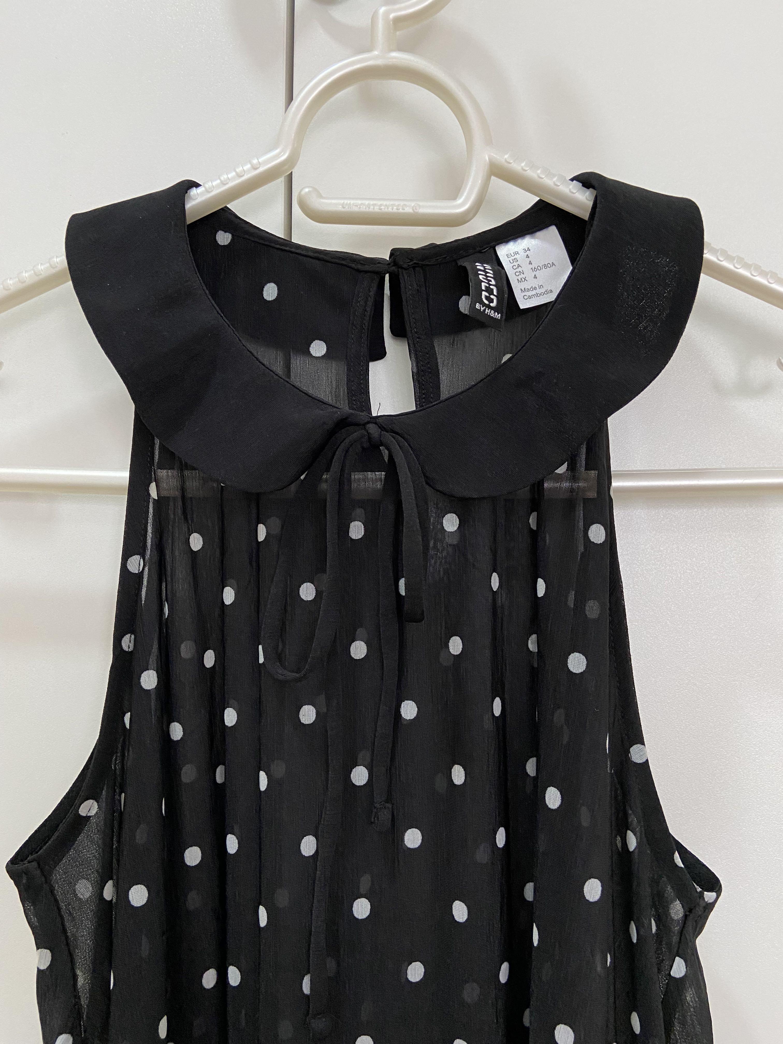 H and m polka dot top online