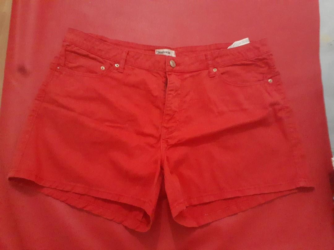 Hot Pants Jeans Astradavarius Red 