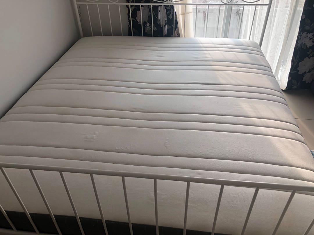 Ikea Hovag King Size Mattress Only (without Bed Frame), Furniture