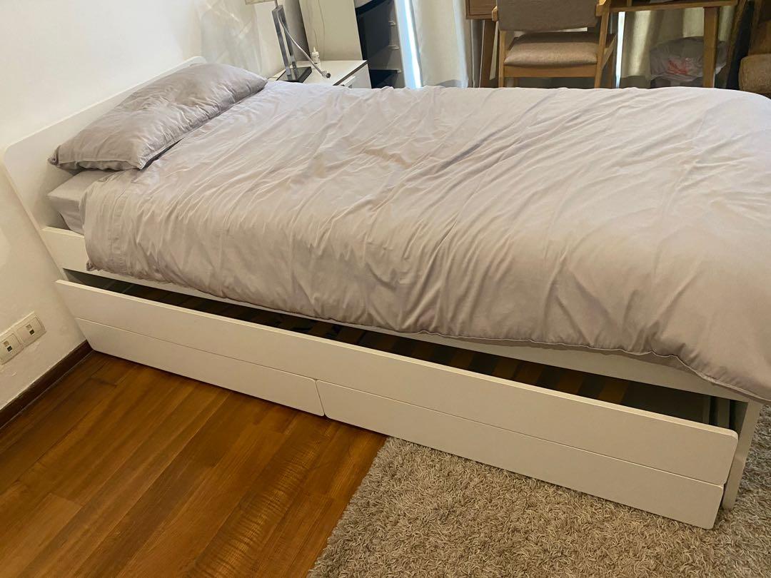 Ikea Slakt single bed with Napure mattress, Furniture & Home Living, Furniture, Bed Frames