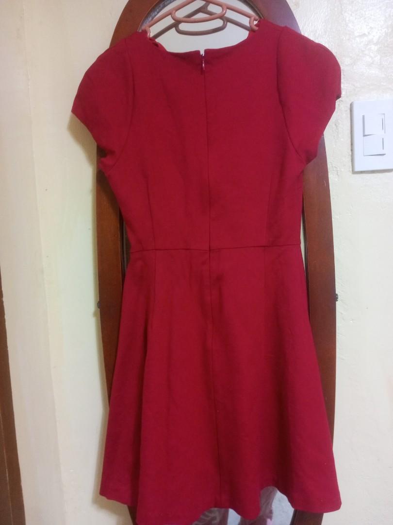strapless open back dress Custom Luxury Ruffled Trumpet Slit Shimmer Red Prom Dress
