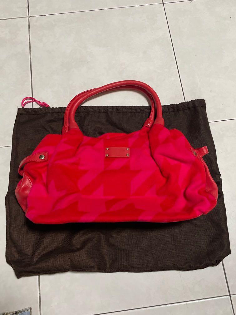 Kate Spade Red Suede handbag old model