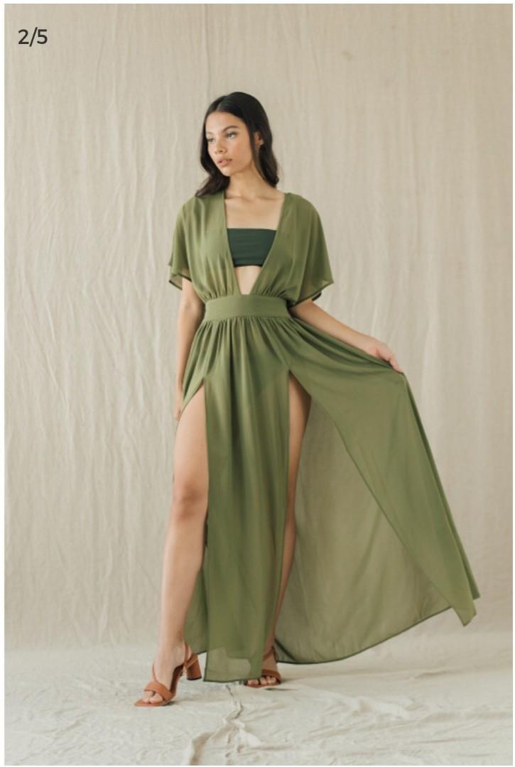 Kerokoo - NEW Sizuka Dress Green Army 