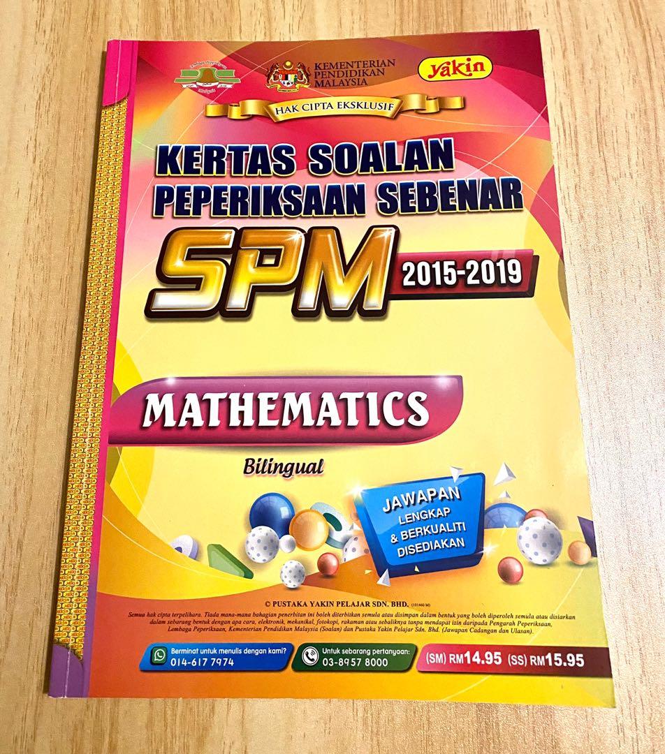 Kertas Soalan Peperiksaan Sebenar Spm Mathematics Hobbies Toys Books Magazines Textbooks On Carousell