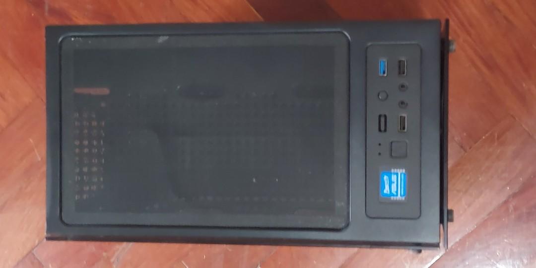KeyTech T850 Terminator Case (Category: Computer Parts) located in Quezon City. Submitted by gabs_a (Listing ID 1154252878, Image 3). Description: Computer Case Brand: Keytech Model: T850 Terminator Type: Matx / Atx Motherboard Specs: 2 Sides Tempered Glass 1 Side Aluminum Can Fit 8 Fans Issues: Top Screen has some lines HDD 1 plastic pin broke Side cover has a dent Comes with: Box Computer Case HDD Holders Cables 4pcs Case Fans (2pcs Rainbow, 2p