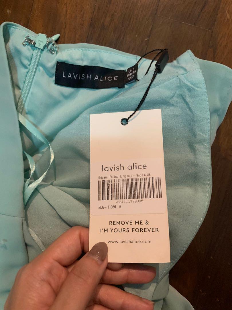 Lavish alice origami folded bandeau jumpsuit on sale in sage