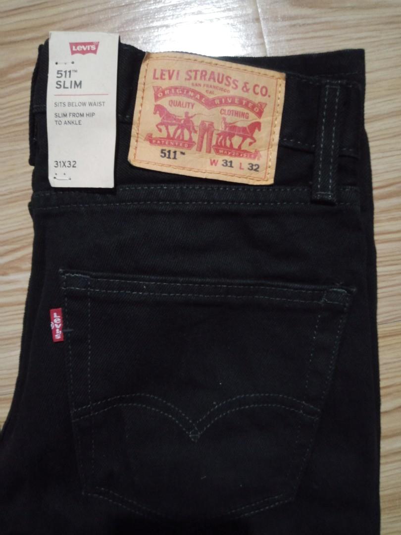 LEVI'S 511 BLACK (NON STRETCH), Men's Fashion, Bottoms, Jeans on Carousell