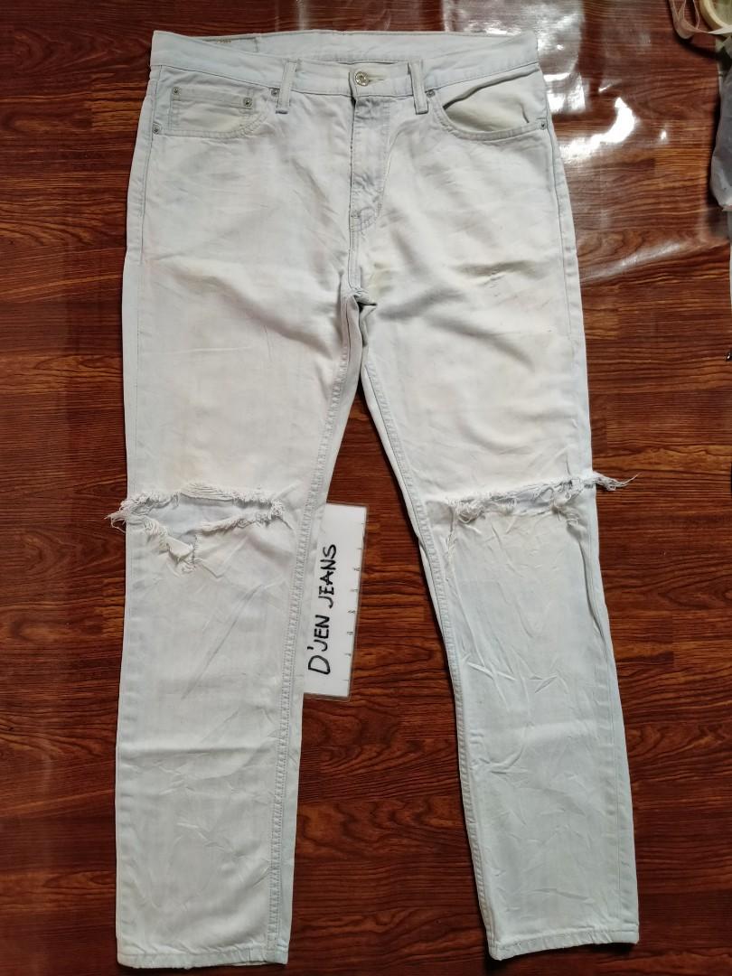 Levi's 511 ripped jeans, Men's Fashion, Bottoms, Jeans on Carousell