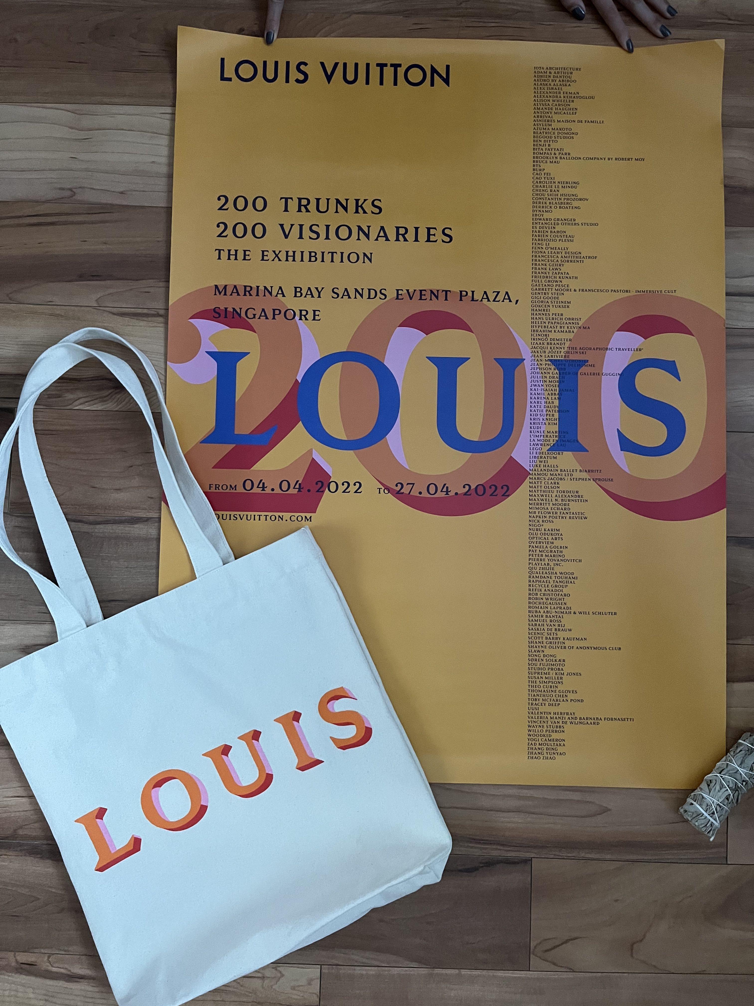 LV LOUIS VUITTON TOTE BAG COLLECTIBLE FROM “200 TRUNKS, 200