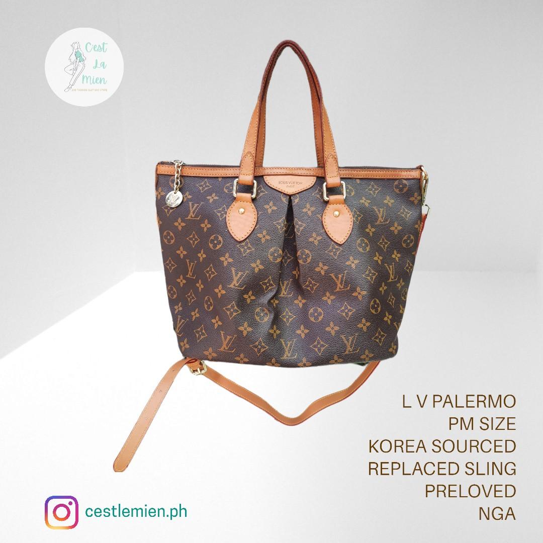 AUTHENTIC LV PALERMO MM SIZE, Luxury, Bags & Wallets on Carousell