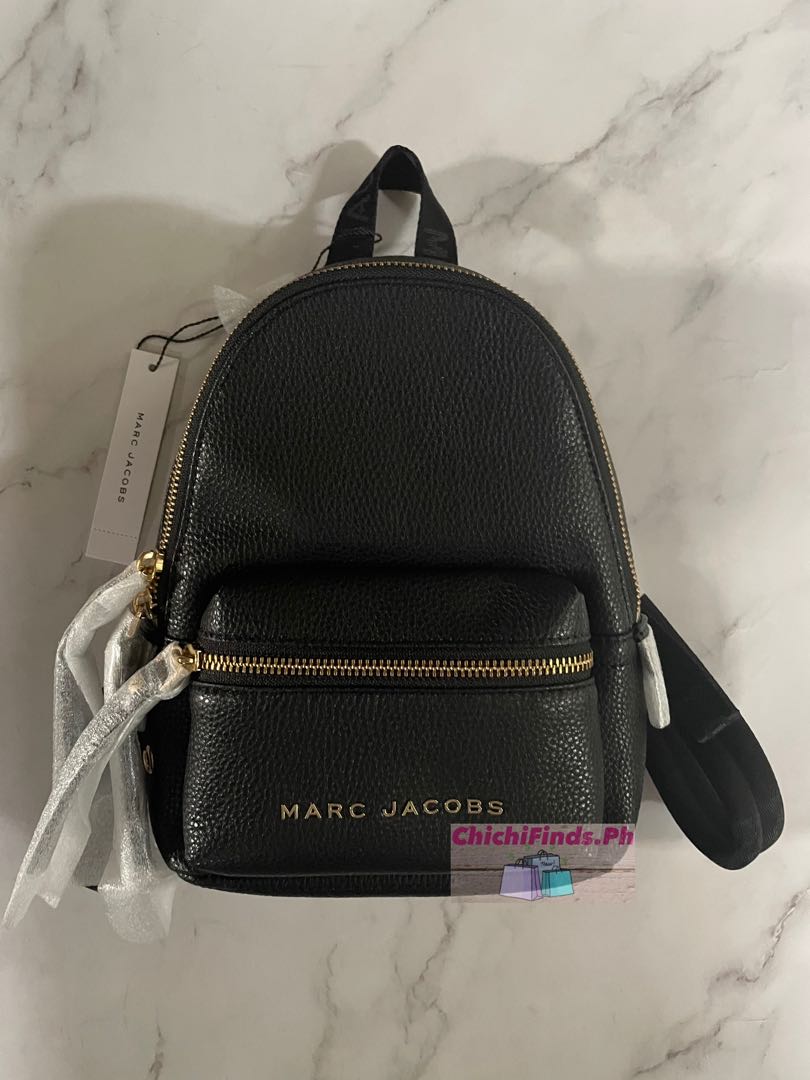 Buy the Marc Jacobs Black Leather Mini Women's Backpack