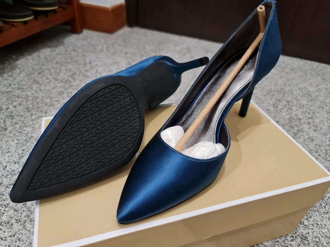 Michael Kors Satin Blue High Heels, Women's Fashion, Footwear, Heels on  Carousell