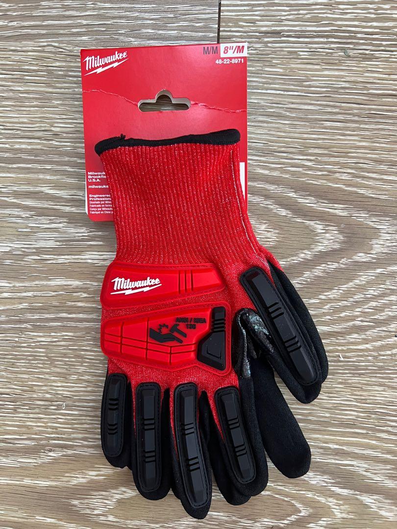 Milwaukee 48-22-8971 Nitrile Level 3 Cut Resistant Impact Dipped Gloves -Med