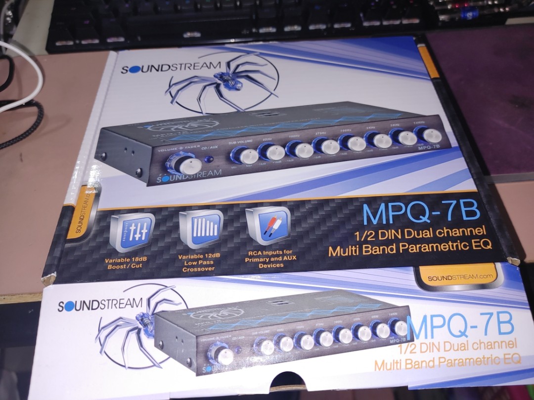 Soundstream Car Audio Soundstream MPQ-7XO 7-Band Car Audio Parametric Equalizer - Isolated PWM Supply With 1-Year Warranty Alpine Car Audio Equalizers