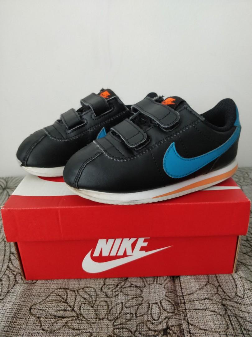 toddler nike cortez black
