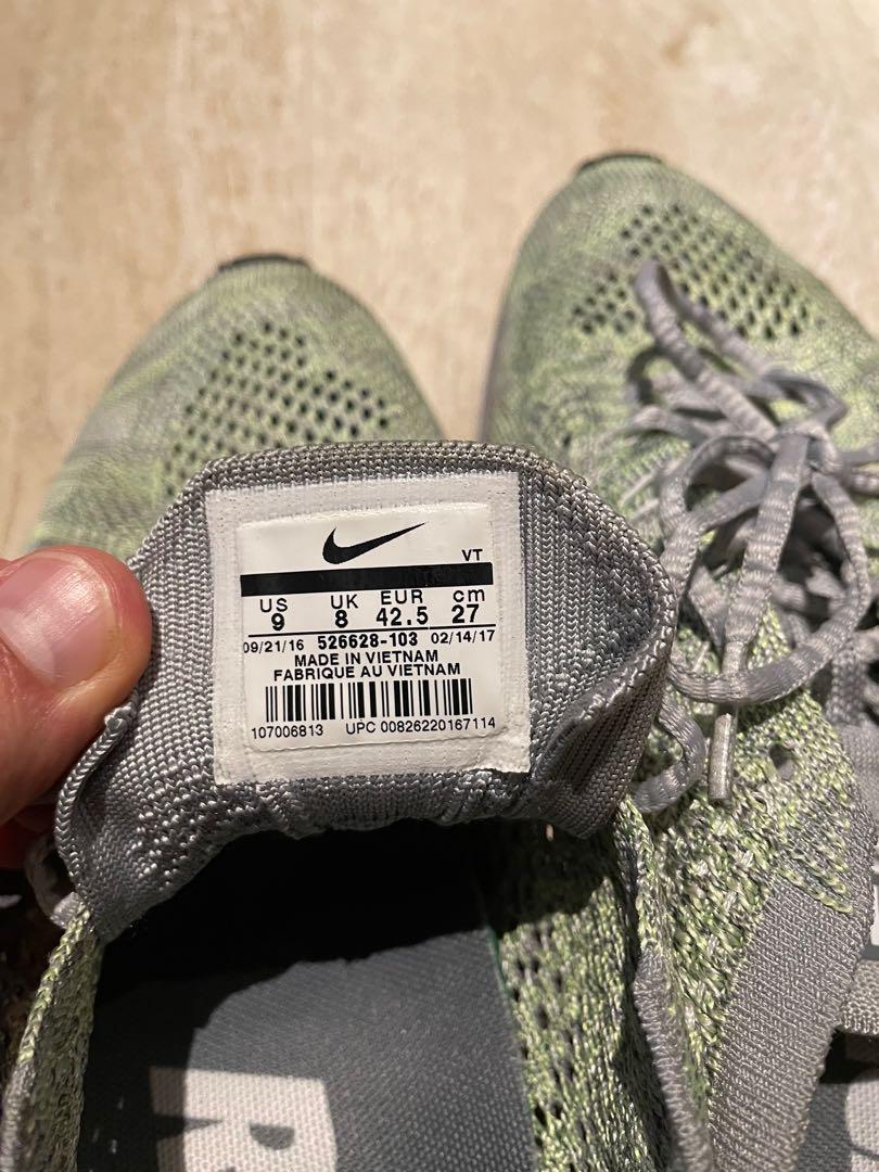 Nike Flyknit Racer Pistachio UK8 Men s Fashion Footwear Sneakers on Carousell