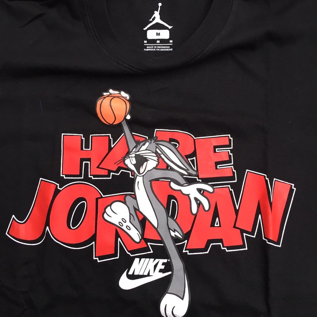 Nike Hare Jordan Tshirt, Fesyen Pria 
