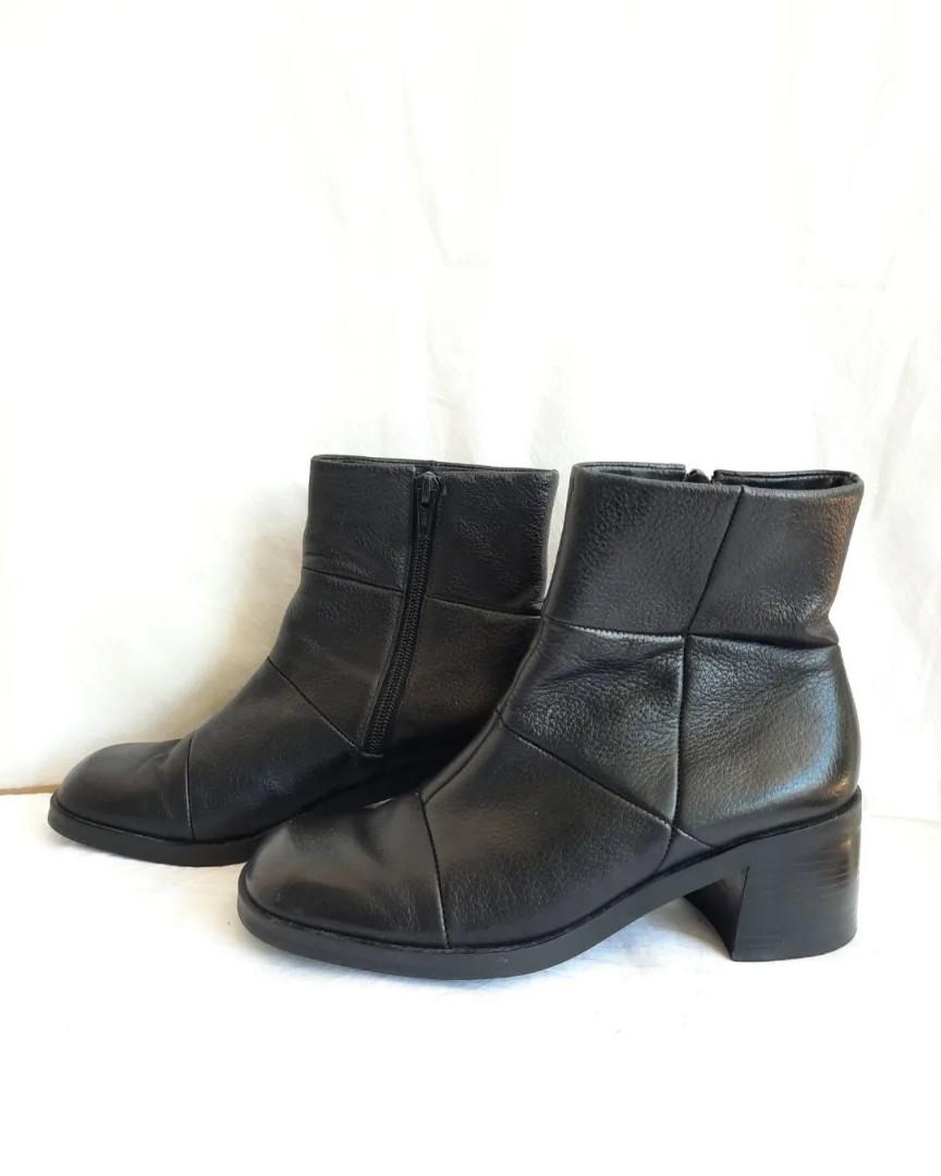 nine west leather ankle boots