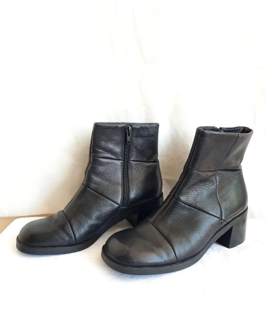 nine west leather ankle boots