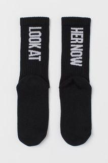 NWT H&M x Selena Gomez "Look at her now" Socks 39/41