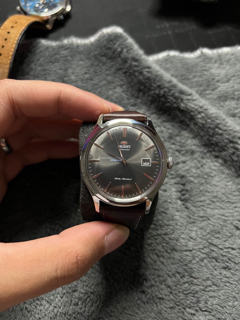 Orient Bambino V3 Sunburst Grey Men s Fashion Watches
