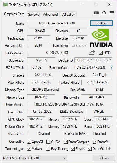 Geforce gt 730 palit hot sale