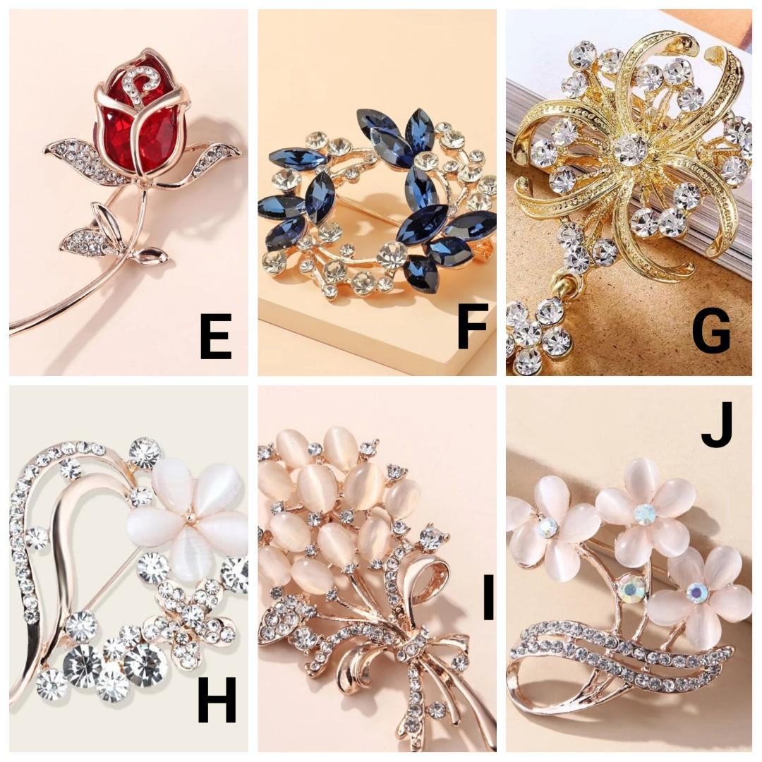 Gold brooch outlet design
