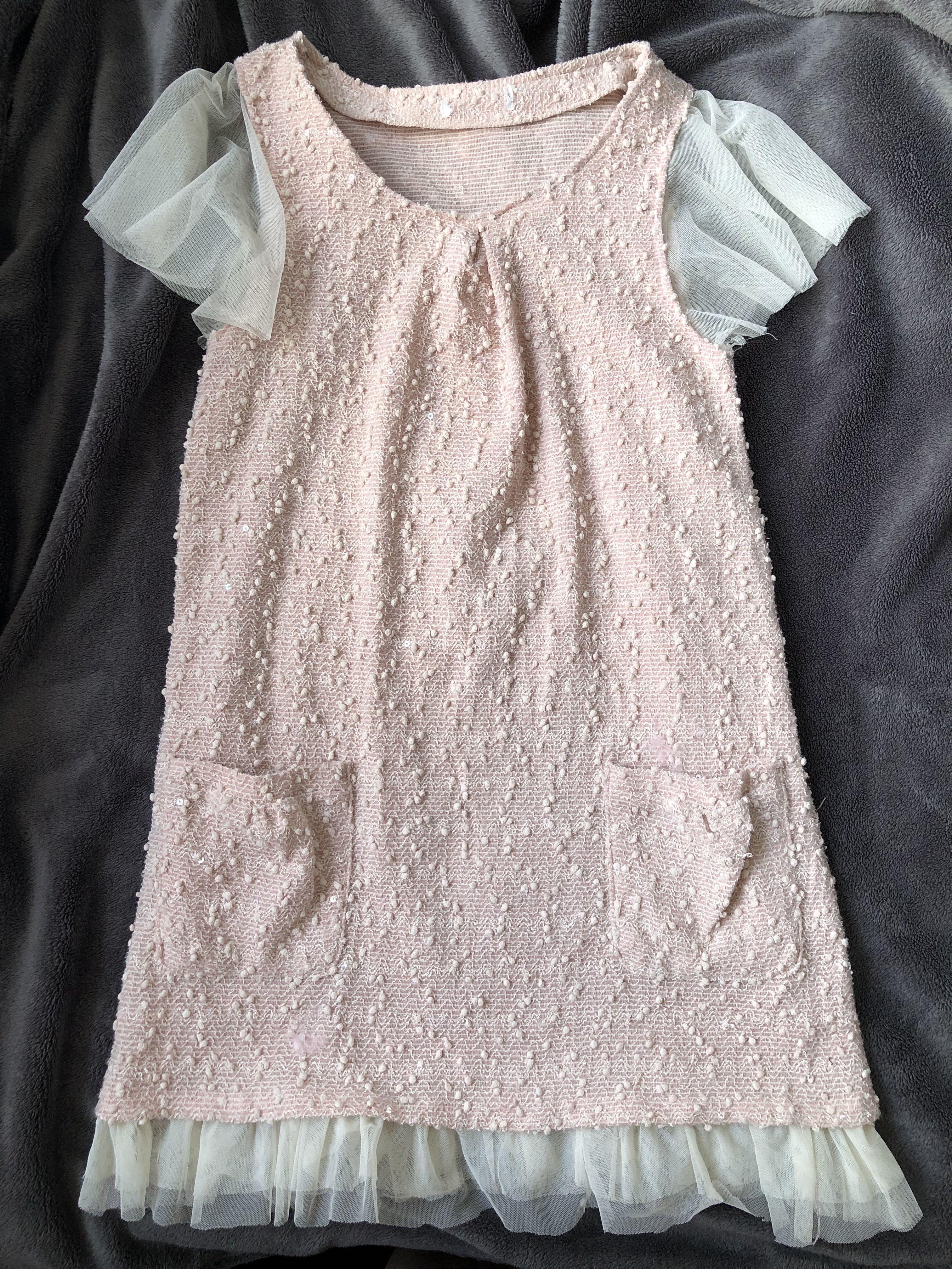 Pink Tweed Lace Casual Dress with Pockets Thrifted Vintage Cottage core  fairy core y2k 80s 90s, Women's Fashion, Dresses \u0026 Sets, Dresses on  Carousell