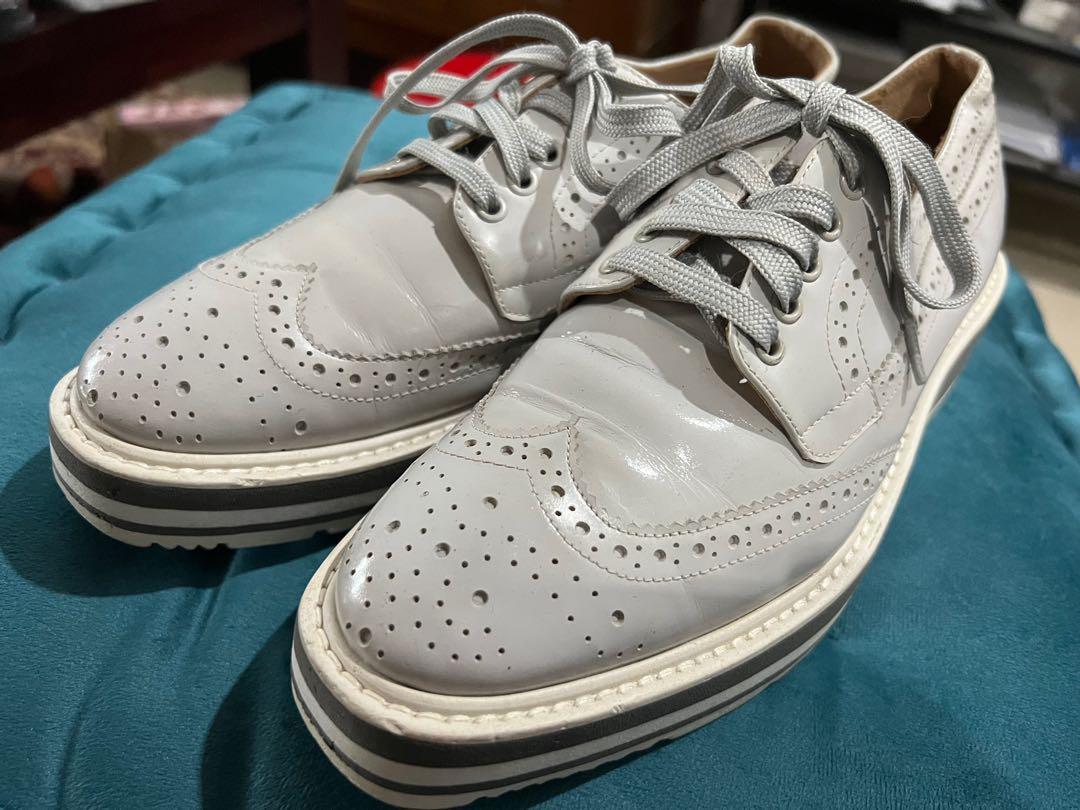 Prada platform oxford best sale