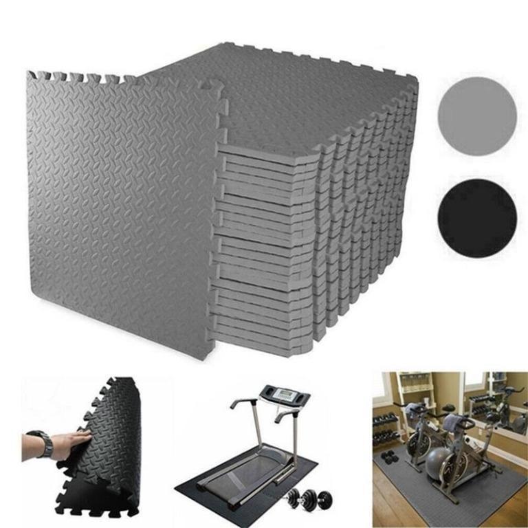 16pcs Puzzle Exercise Workout Mat Interlocking Tiles Eva Foam